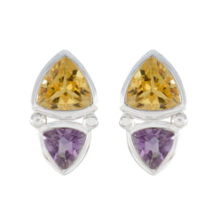 Aria multicolor Slim Toi et Moi Stud Earring Multi multicolor Stud