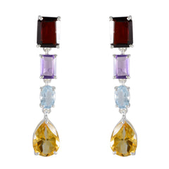 Renata multicolor Slim quarter Stud Earring Multi multicolor Stud