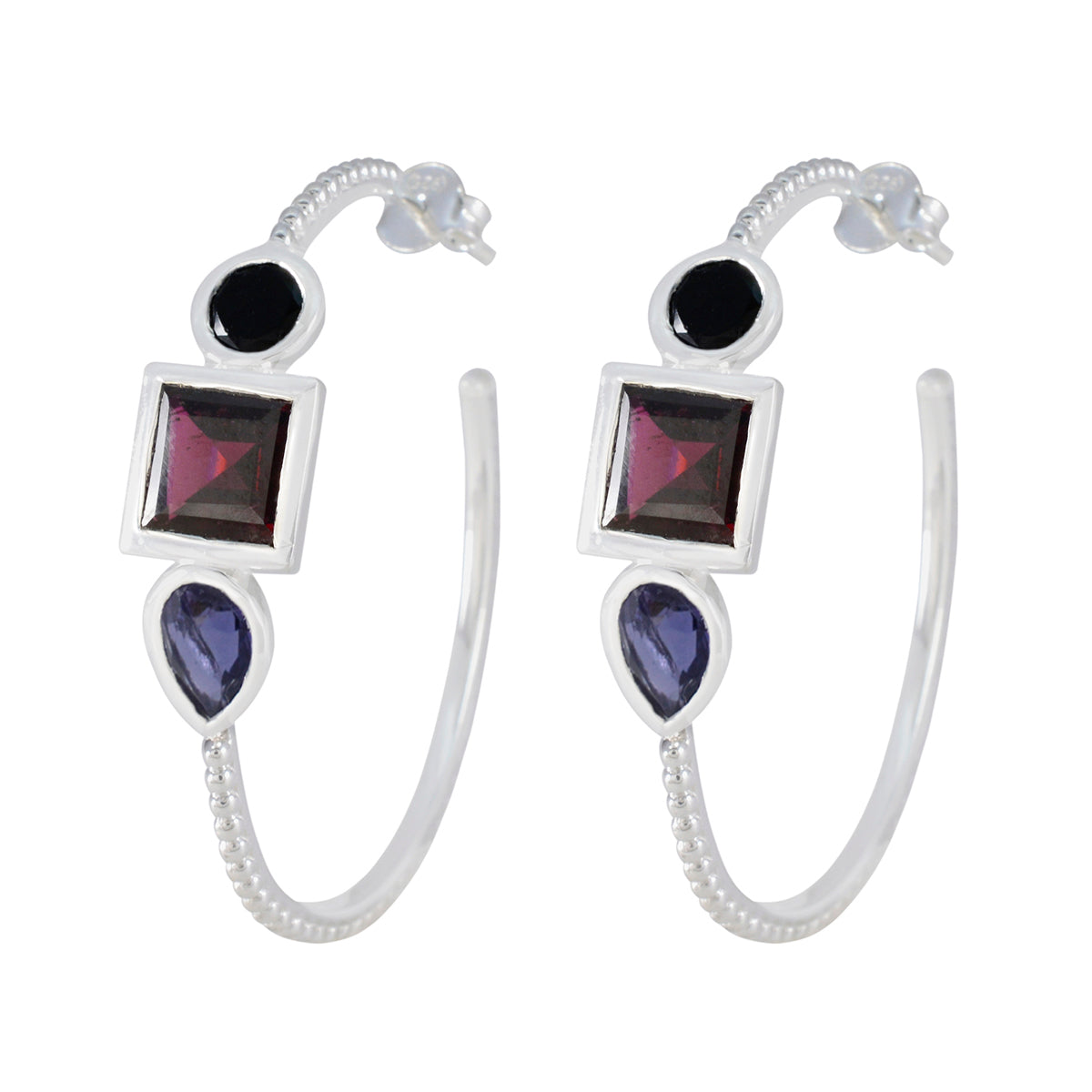 Haruka multicolor Mid weight Trilogy Stud Earring Multi multicolor Stud