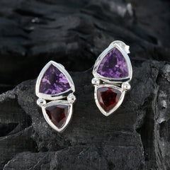 Aurora multicolor Slim Toi et Moi Stud Earring
