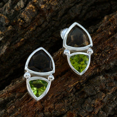 Sara multicolor Slim Toi et Moi Stud Earring