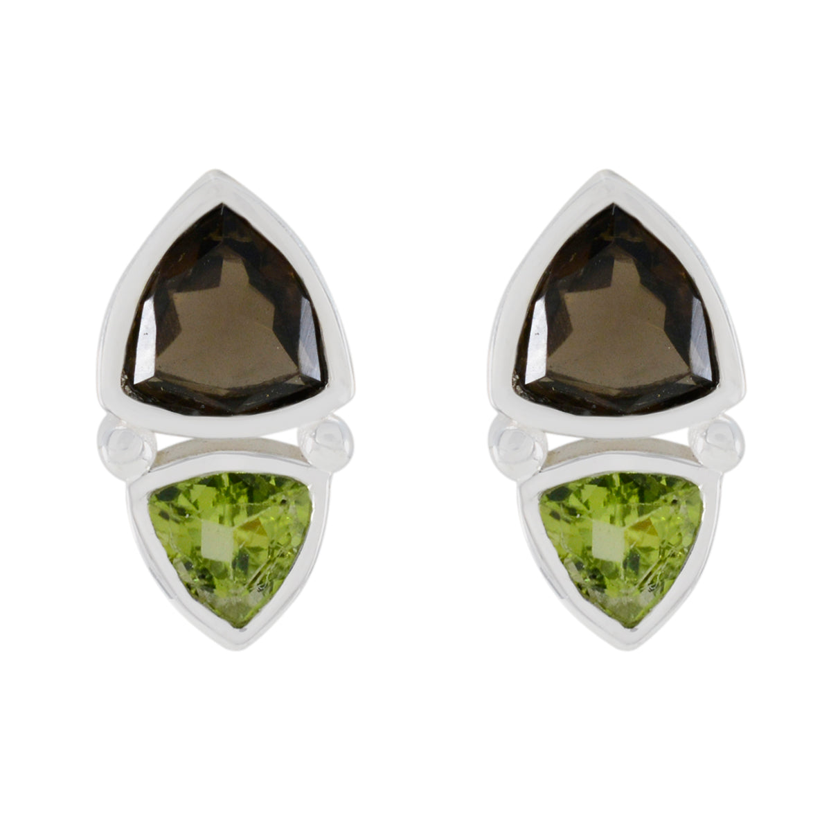 Sara multicolor Slim Toi et Moi Stud Earring Multi multicolor Stud