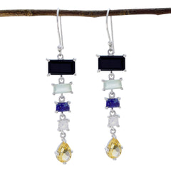 Ava multicolor Versatile multiple Dangle Earring Multi multicolor Dangle