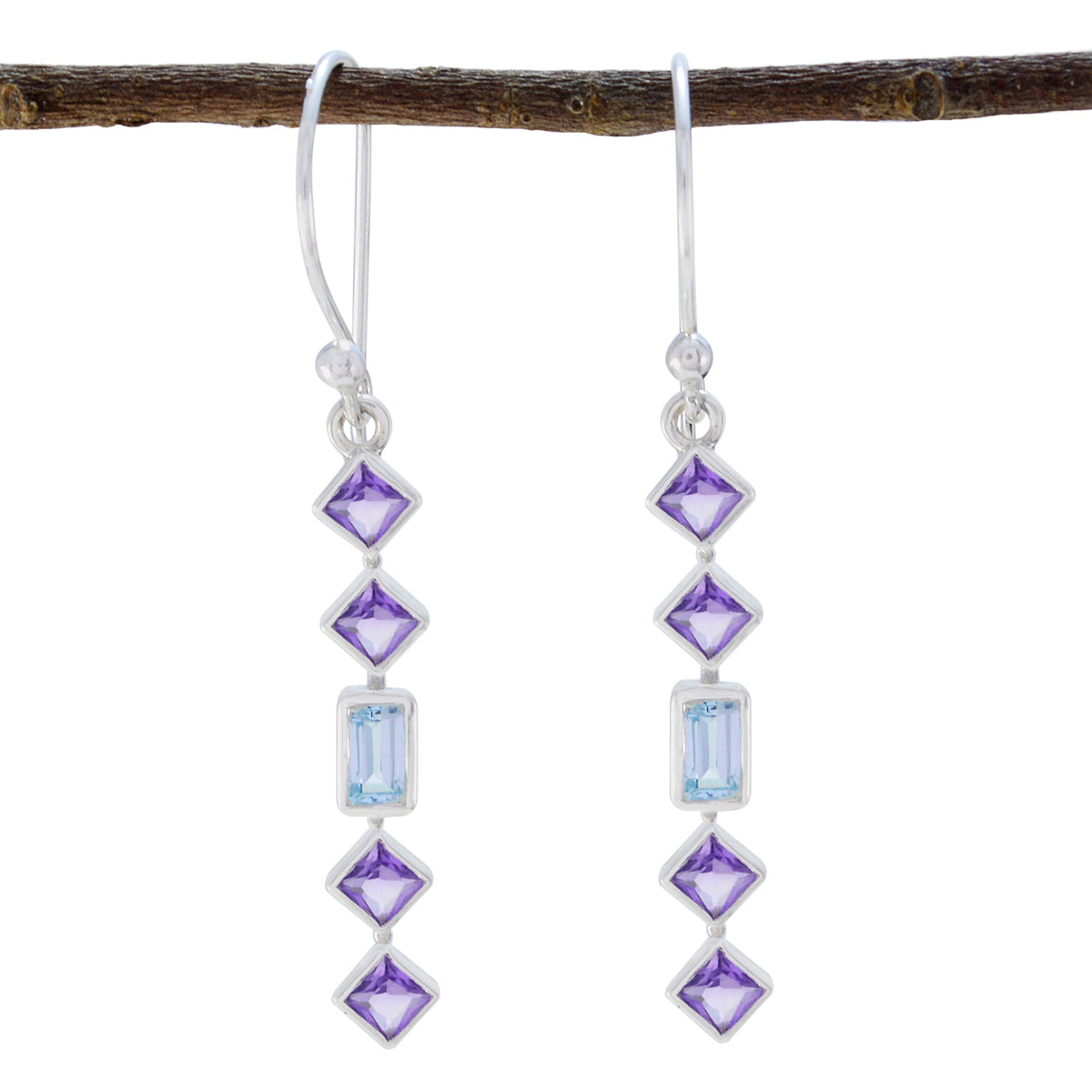 Sarah multicolor Elegant multiple Dangle Earring Multi multicolor Dangle