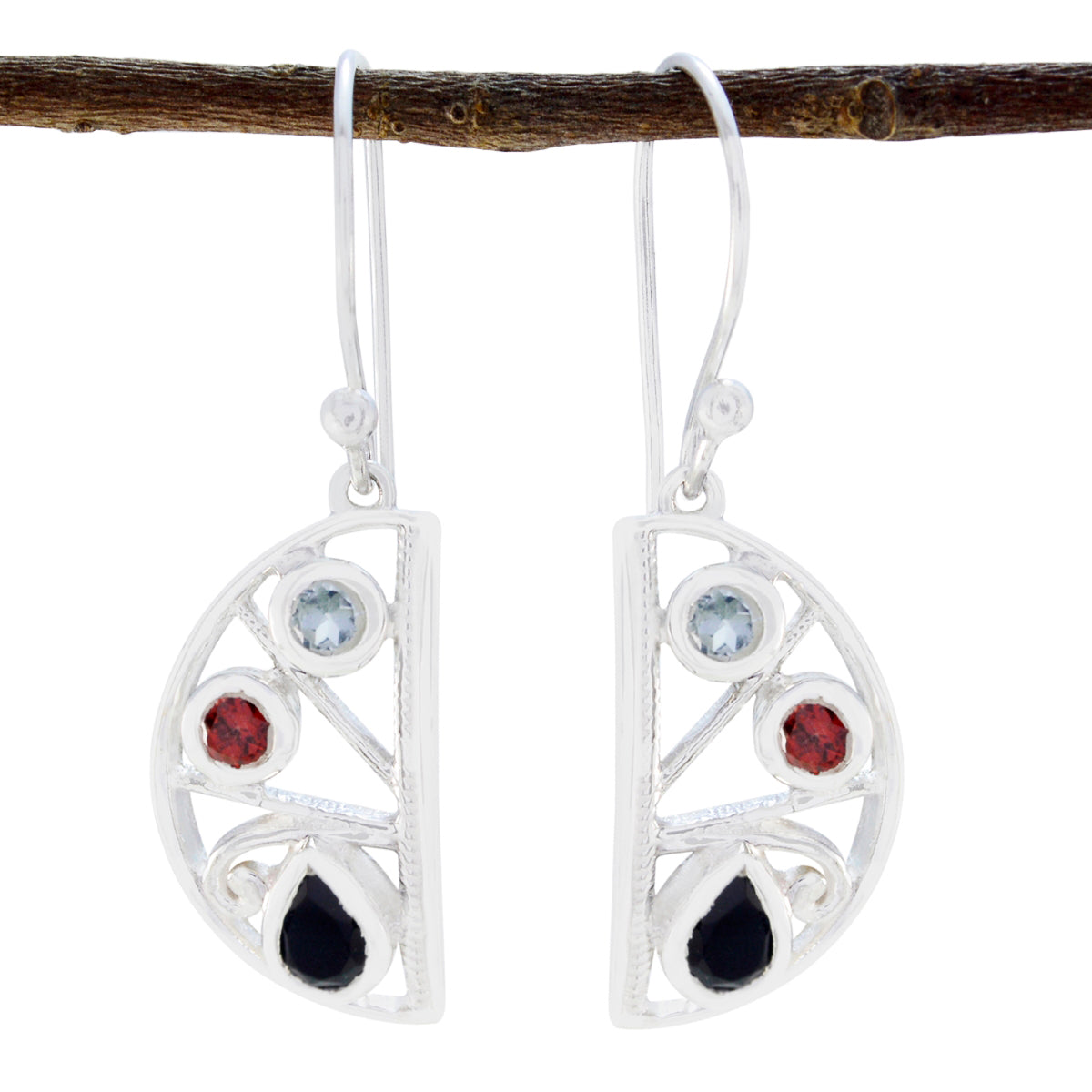 Autumn multicolor Minimal multiple Dangle Earring Multi multicolor Dangle