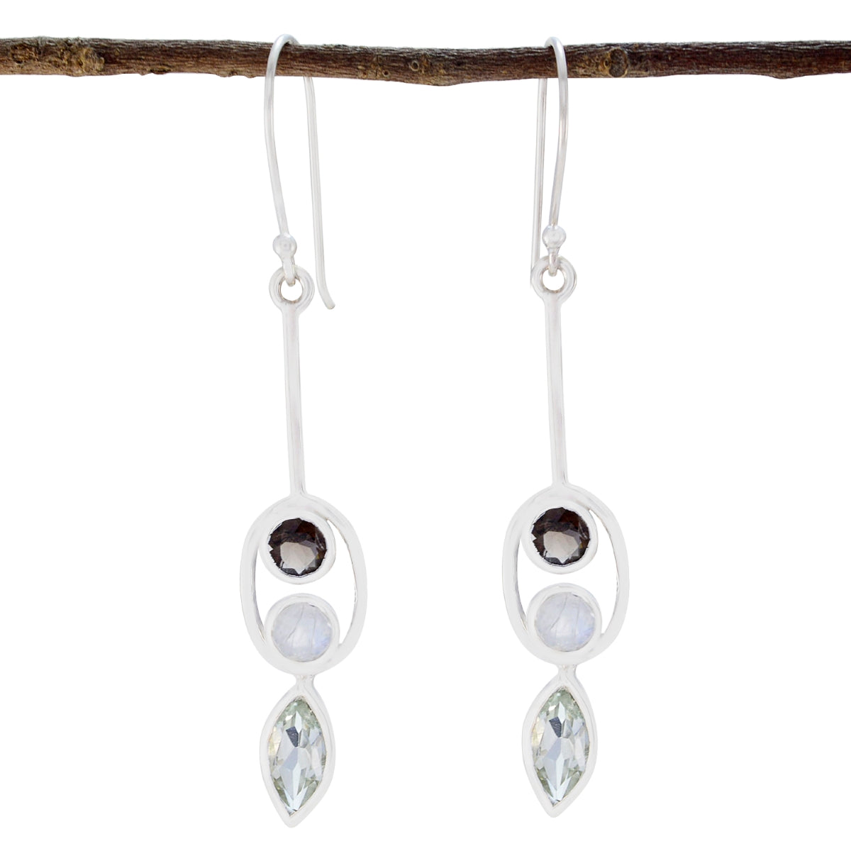 Eva multicolor Tiny multiple Dangle Earring Multi multicolor Dangle