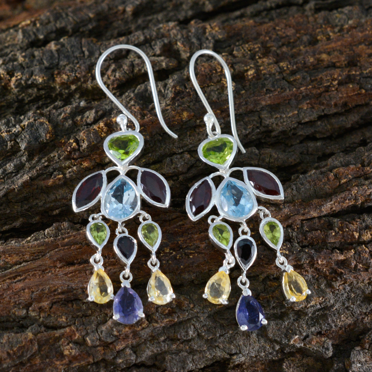 Sakura multicolor Versatile multiple Dangle Earring