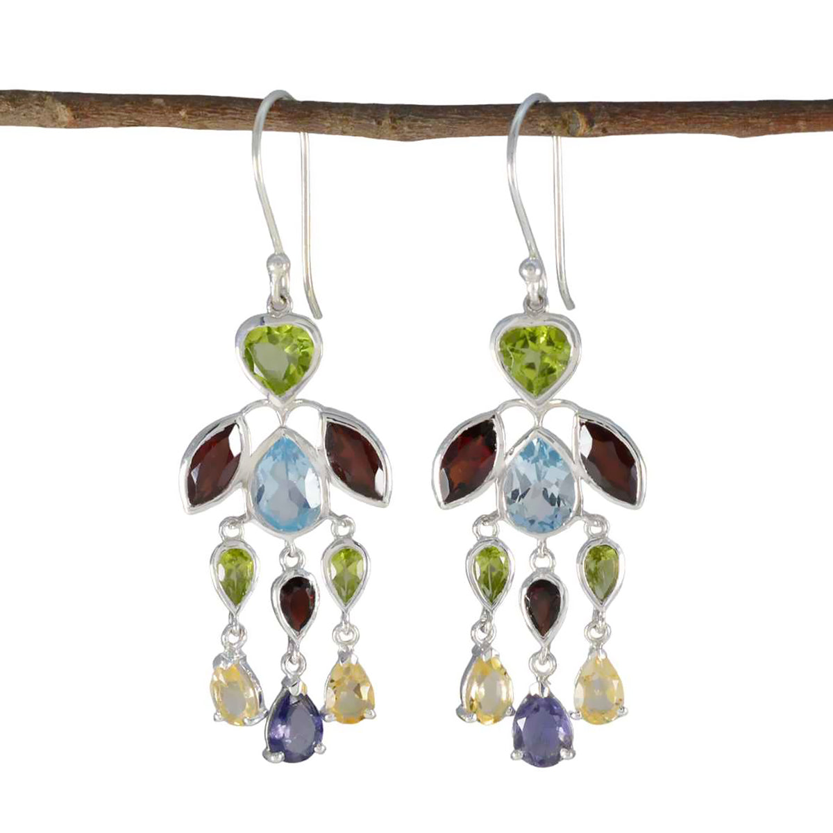 Sakura multicolor Versatile multiple Dangle Earring Multi multicolor Dangle
