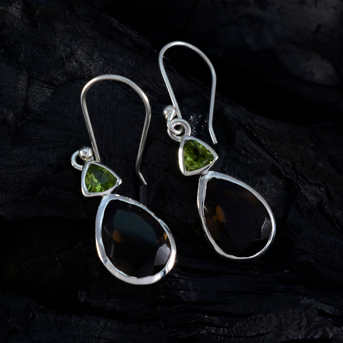 Antonia multicolor Slim Toi et Moi Dangle Earring