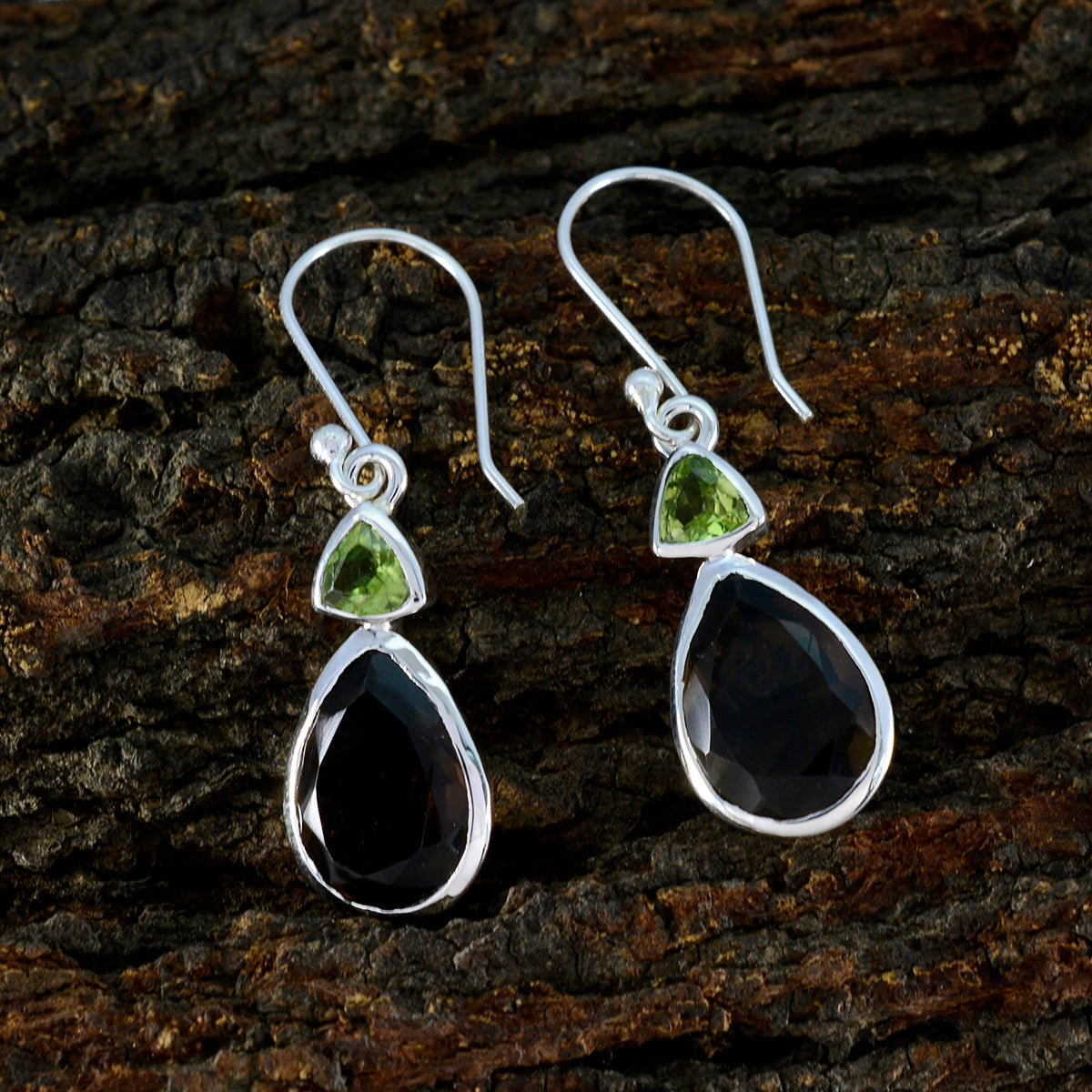 Antonia multicolor Slim Toi et Moi Dangle Earring