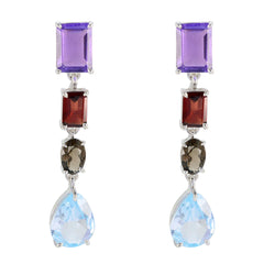 Lourdes multicolor Slim quarter Stud Earring Multi multicolor Stud