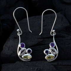Victoria multicolor Dainty quarter Dangle Earring
