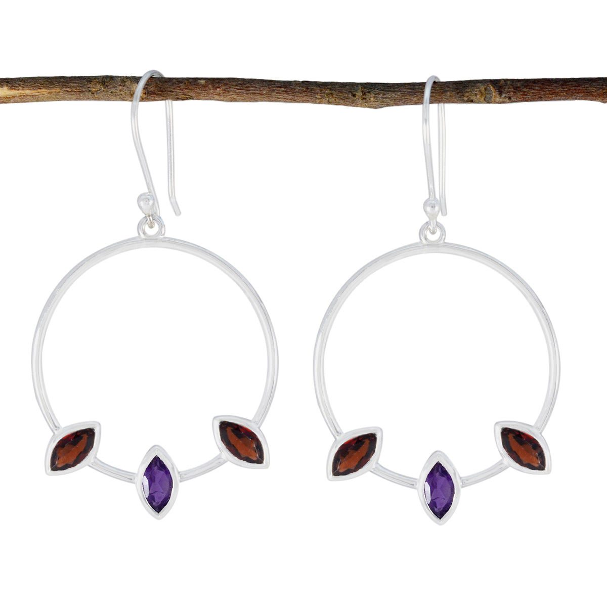 Marie multicolor Minimal Trilogy Dangle Earring Multi multicolor Dangle