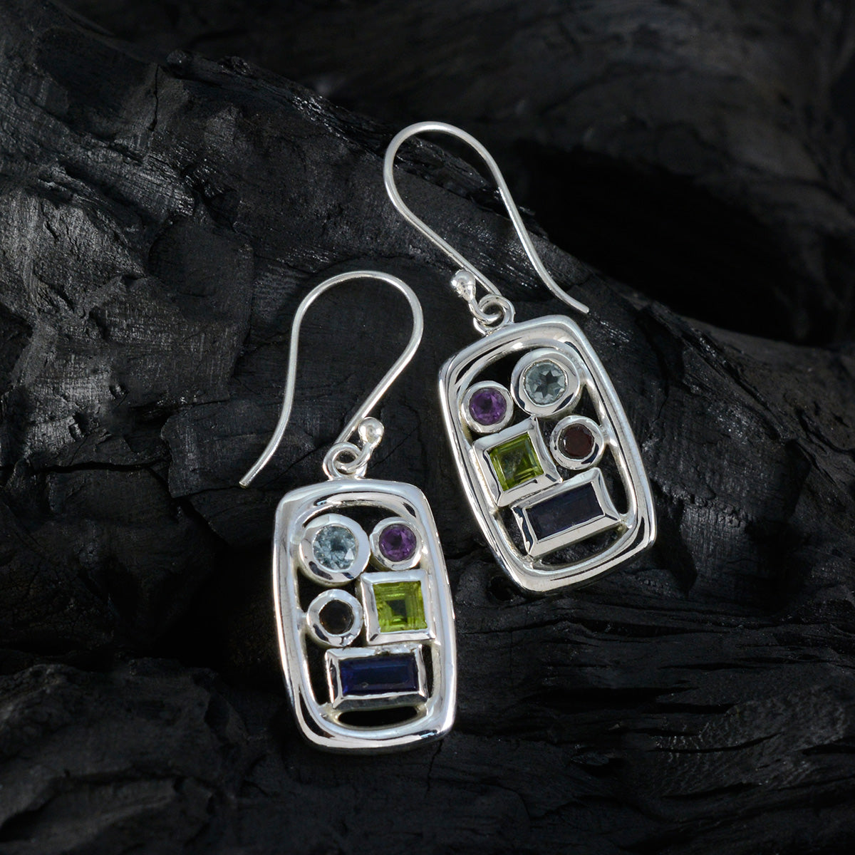 Daniela multicolor Mid weight Penta Dangle Earring
