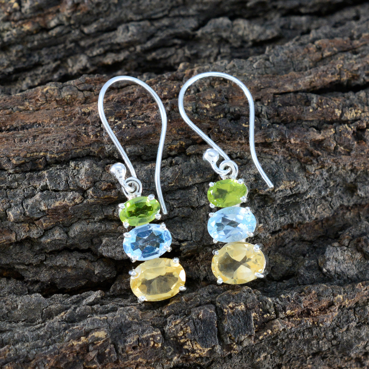 Victoria multicolor Dainty multiple Dangle Earring