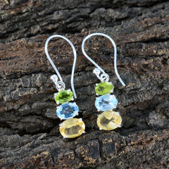 Victoria multicolor Dainty multiple Dangle Earring
