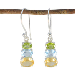 Victoria multicolor Dainty multiple Dangle Earring Multi multicolor Dangle