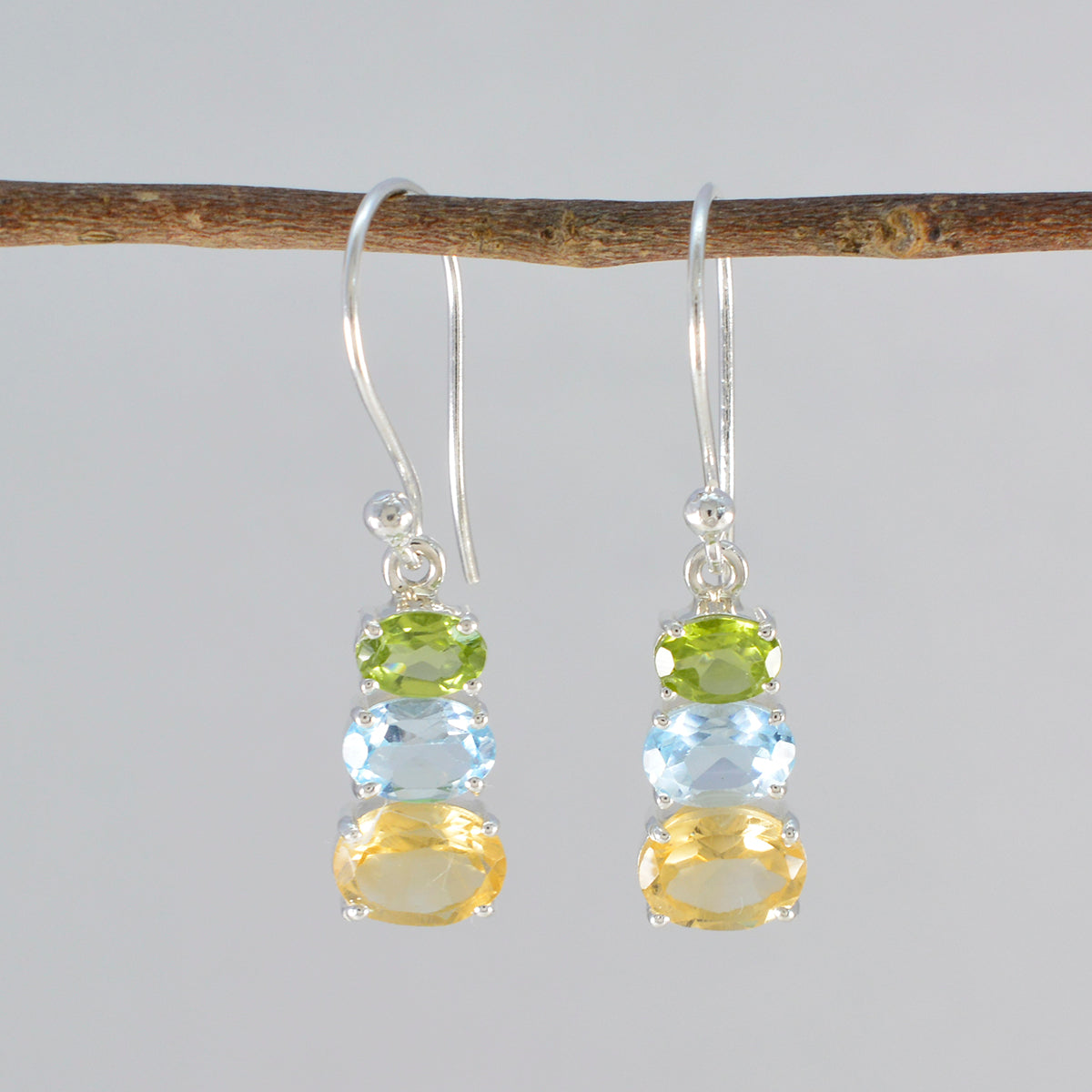 Victoria multicolor Dainty multiple Dangle Earring