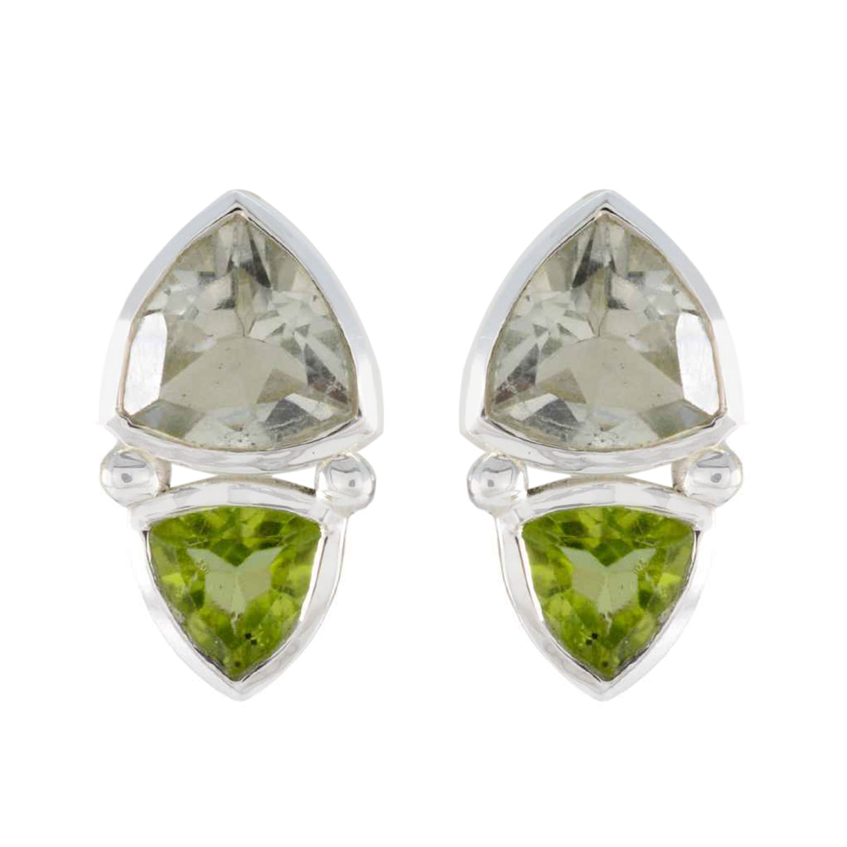 Bella multicolor Slim Toi et Moi Stud Earring Multi multicolor Stud