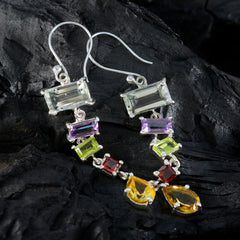 Riley multicolor Edgy Penta Dangle Earring