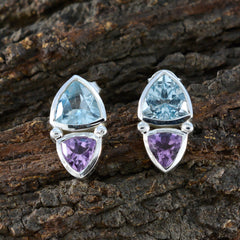 Camila multicolor Slim Toi et Moi Stud Earring