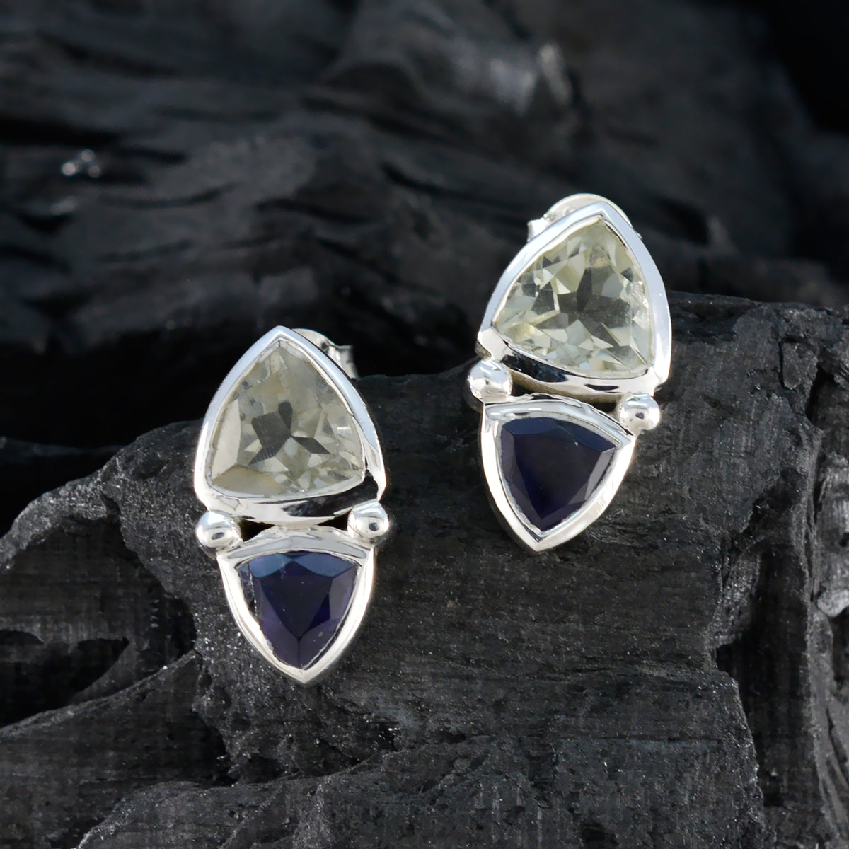 Camilla multicolor Slim Toi et Moi Stud Earring
