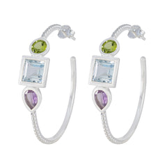 Li Lee multicolor Mid weight Trilogy Stud Earring Multi multicolor Stud