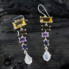 Skylar multicolor Edgy Penta Dangle Earring