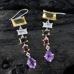 Sofia multicolor Edgy Penta Dangle Earring
