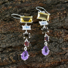 Sofia multicolor Edgy Penta Dangle Earring