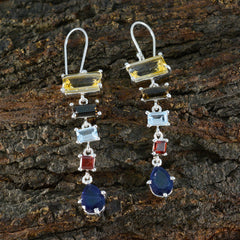 Sophia multicolor Edgy Penta Dangle Earring