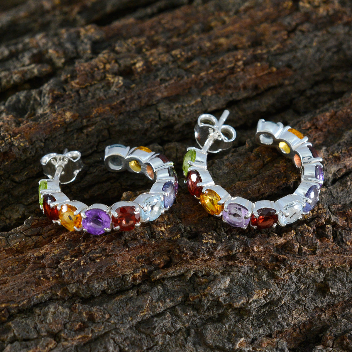 Julia multicolor Slim multiple Stud Earring