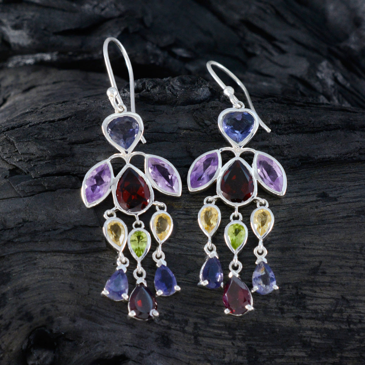 Seo yeon multicolor Versatile multiple Dangle Earring