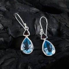 Bianca multicolor Slim Toi et Moi Dangle Earring