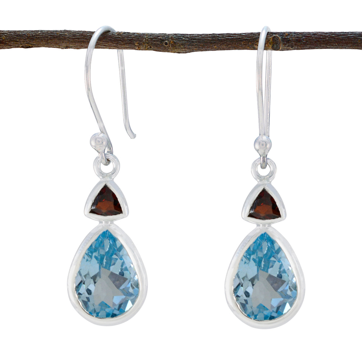 Bianca multicolor Slim Toi et Moi Dangle Earring Multi multicolor Dangle