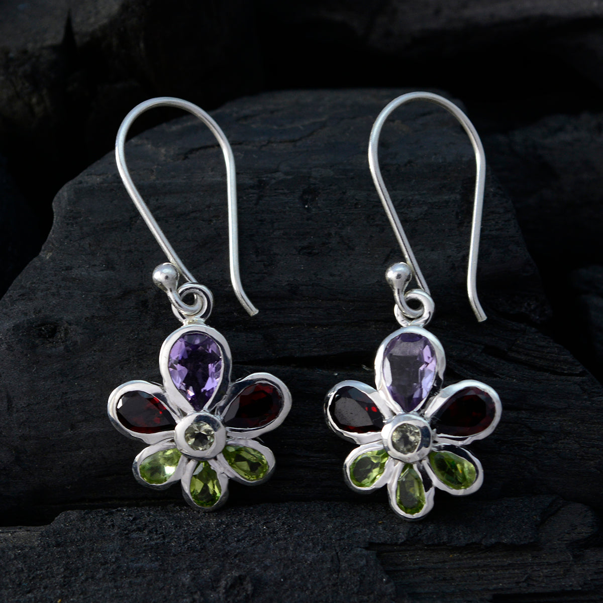 Tereza multicolor Whisper thin multiple Dangle Earring