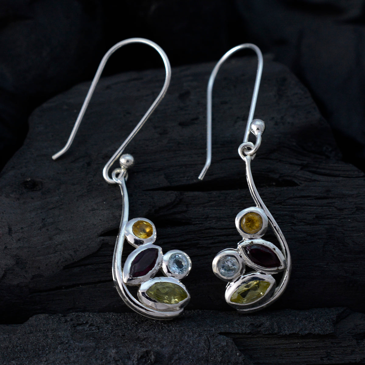 Aaliyah multicolor Dainty quarter Dangle Earring