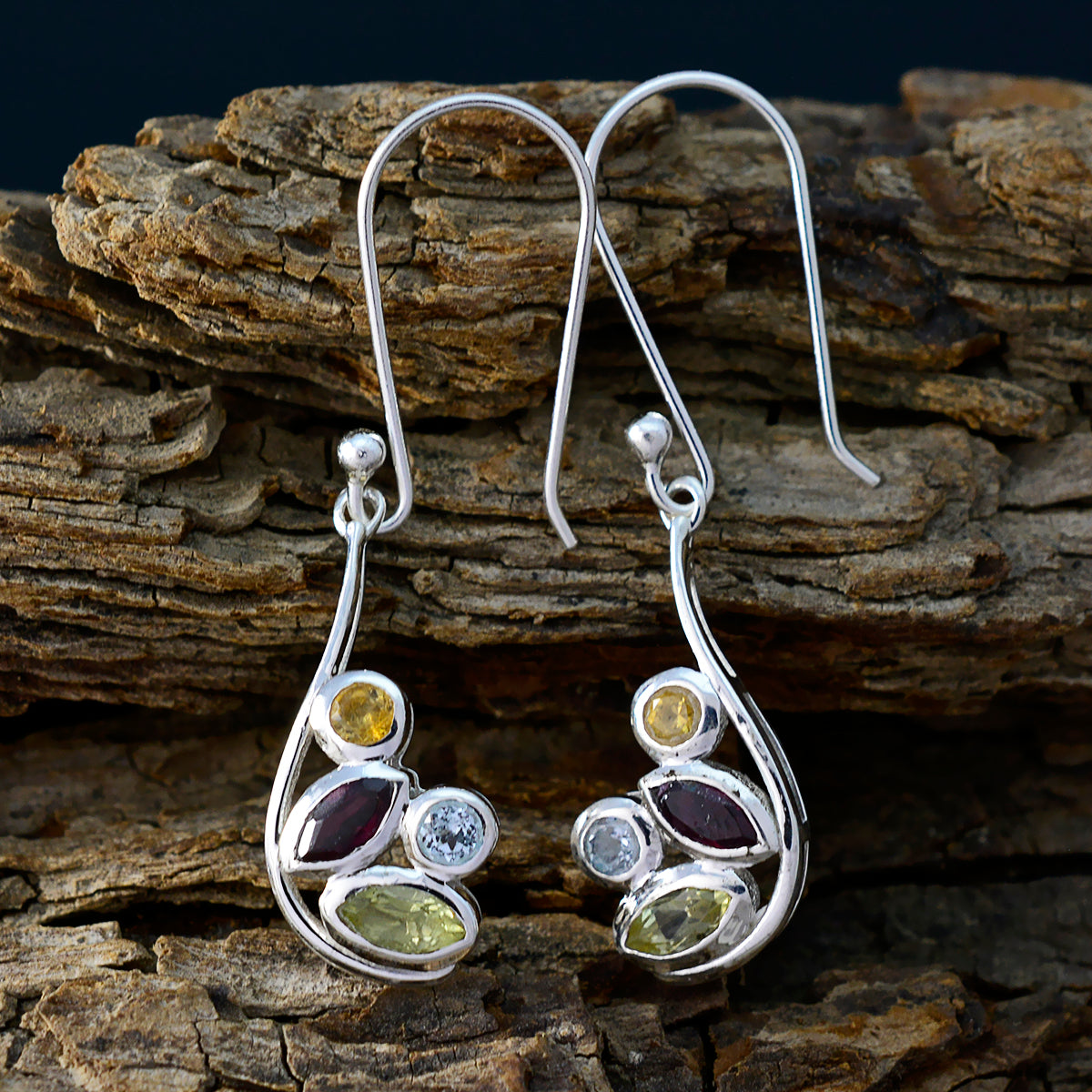 Aaliyah multicolor Dainty quarter Dangle Earring