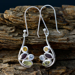 Aaliyah multicolor Dainty quarter Dangle Earring