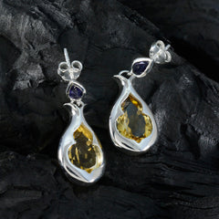 Genesis multicolor Edgy Toi et Moi Stud Earring