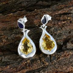 Genesis multicolor Edgy Toi et Moi Stud Earring