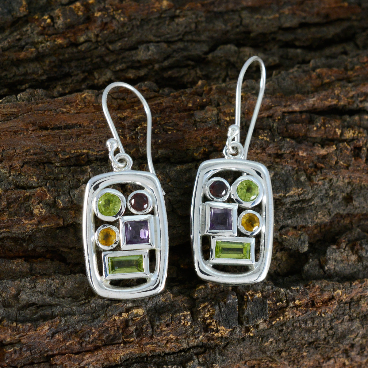 Dayana multicolor Mid weight Penta Dangle Earring