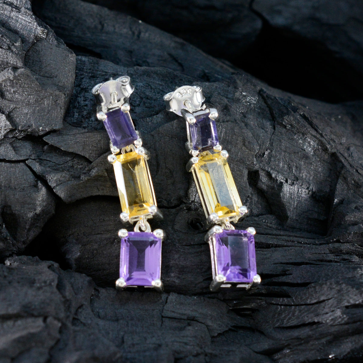 Natalie multicolor Minimal multiple Stud Earring