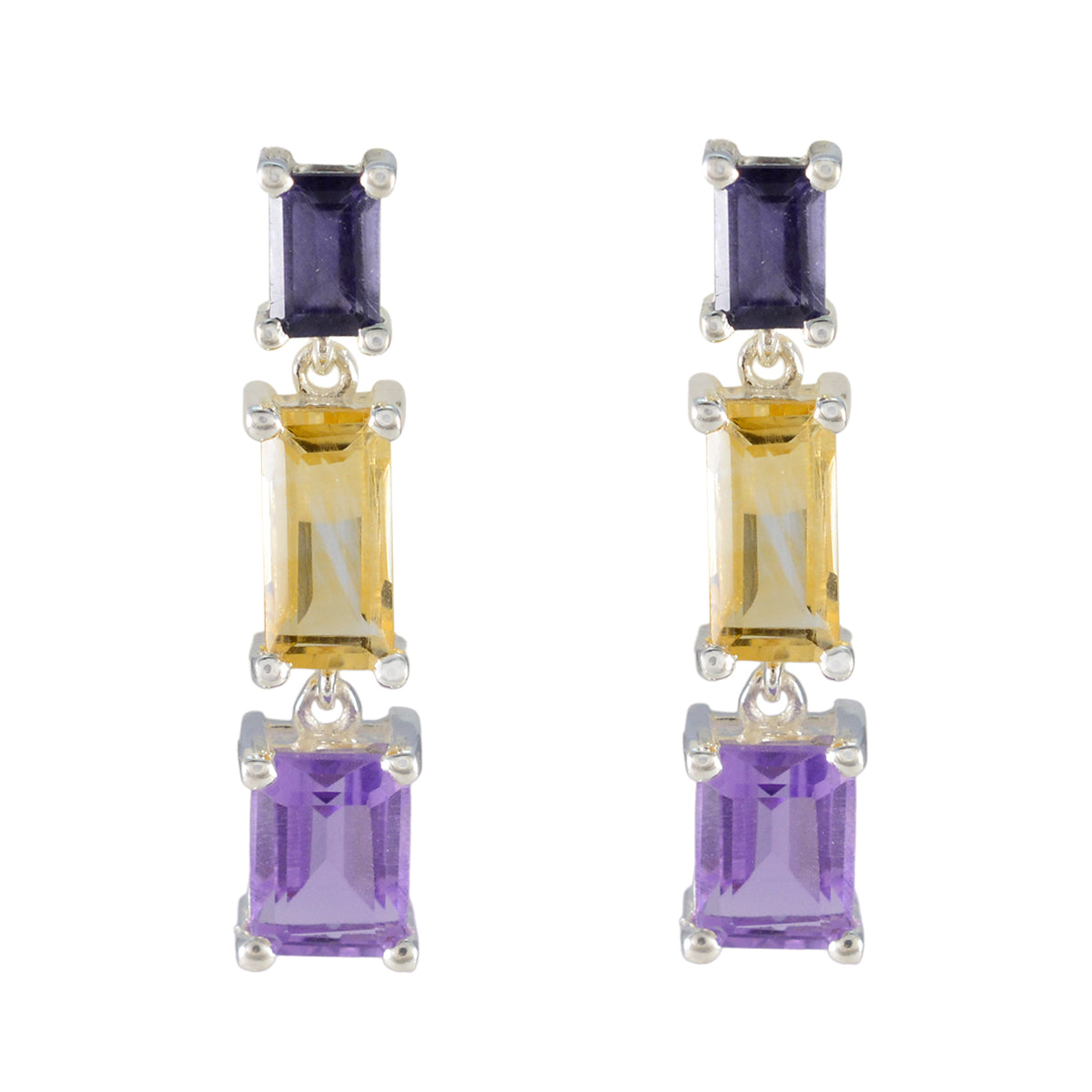 Natalie multicolor Minimal multiple Stud Earring Multi multicolor Stud