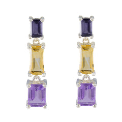 Natalie multicolor Minimal multiple Stud Earring Multi multicolor Stud