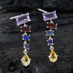 Tereza multicolor Edgy Penta Dangle Earring