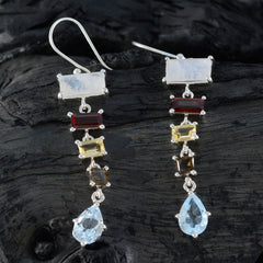 Yasmin multicolor Edgy Penta Dangle Earring