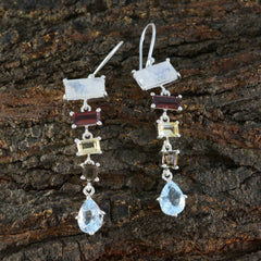 Yasmin multicolor Edgy Penta Dangle Earring