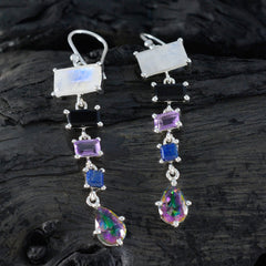 Yasmine multicolor Edgy Penta Dangle Earring