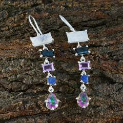 Yasmine multicolor Edgy Penta Dangle Earring
